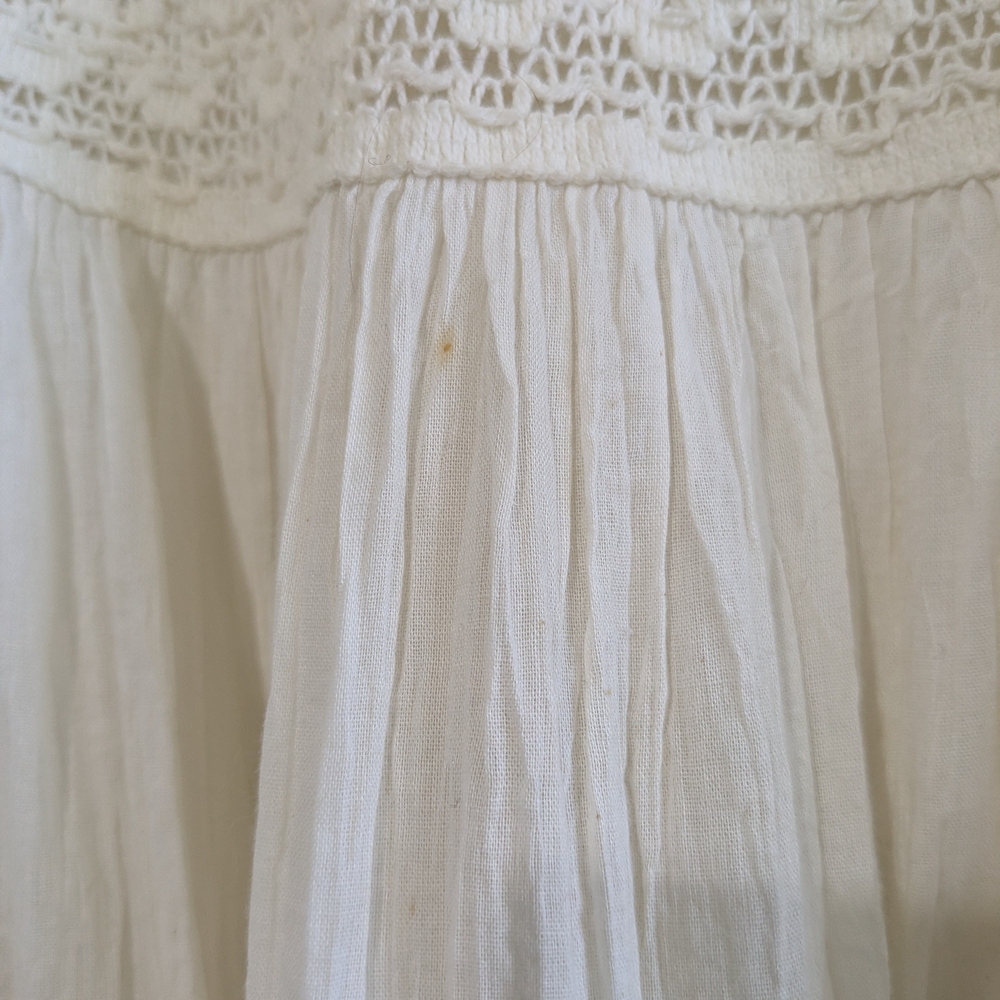 Vintage Frederick's Of Hollywood Tiered Lace Slip Skirt XS Ivory - Picture 12 of 16
